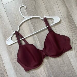 CUUP Demi Bra Burgundy (size 36e) modern tshirt comfy casual everyday